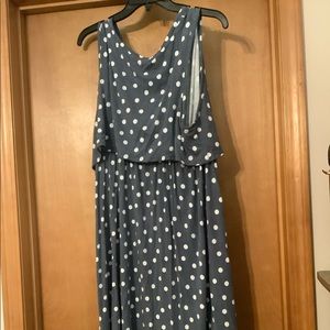 Women maternity nursing polka dot dress xxl